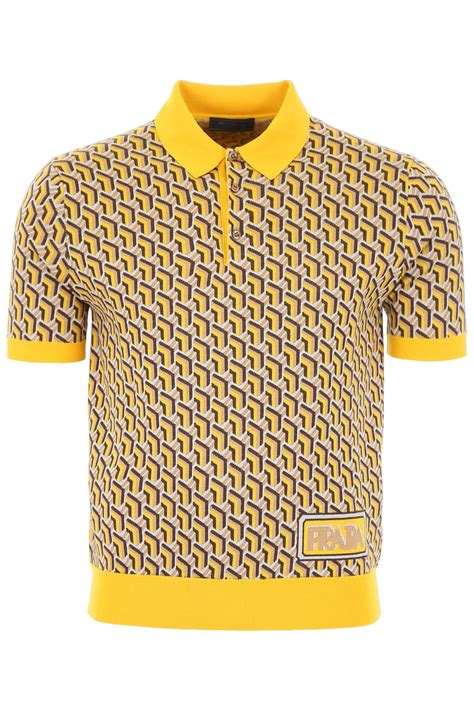 prada yellow shirt|prada shirts for men.